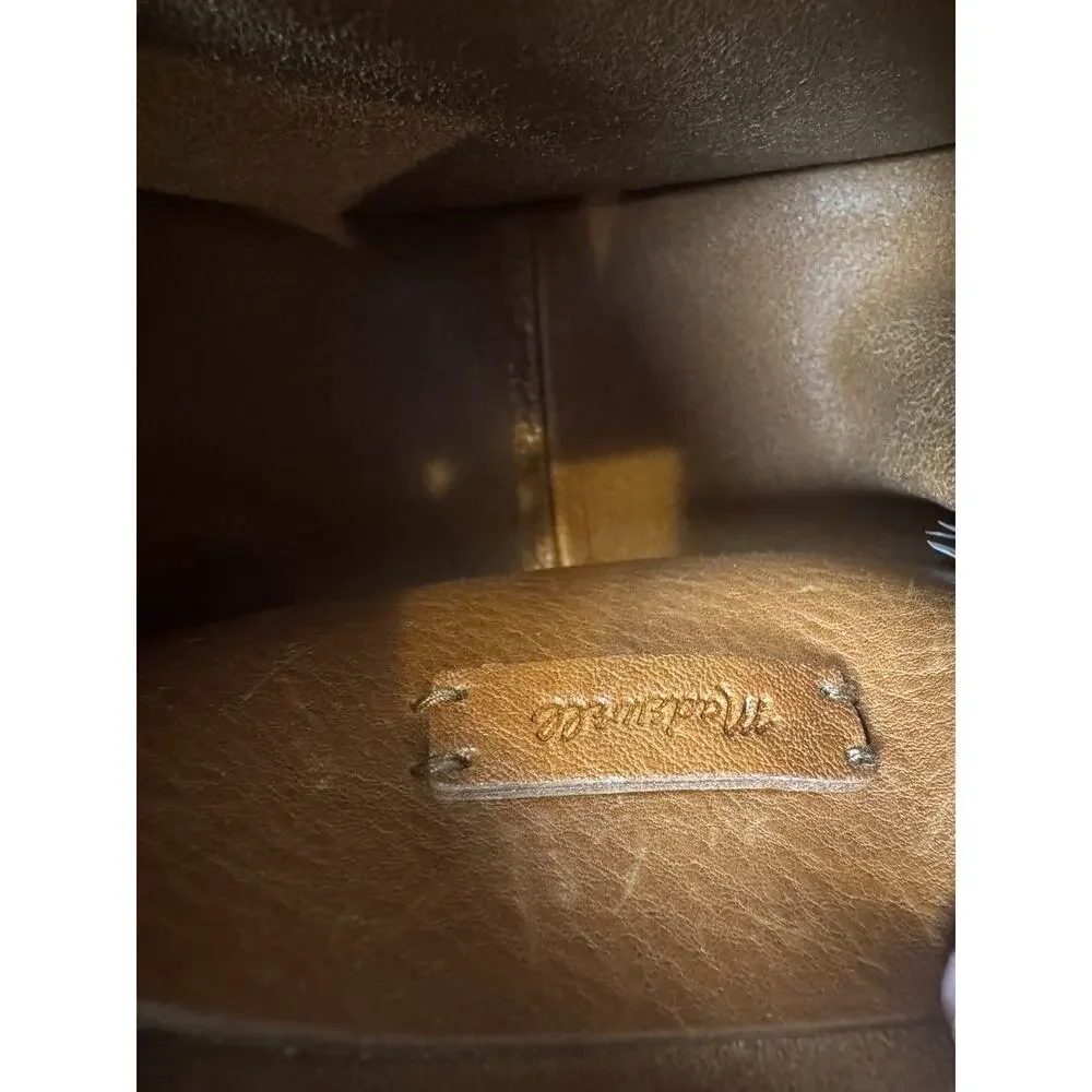 Madewell Sydney Crossbody Bag Burnished Caramel Leather Micro